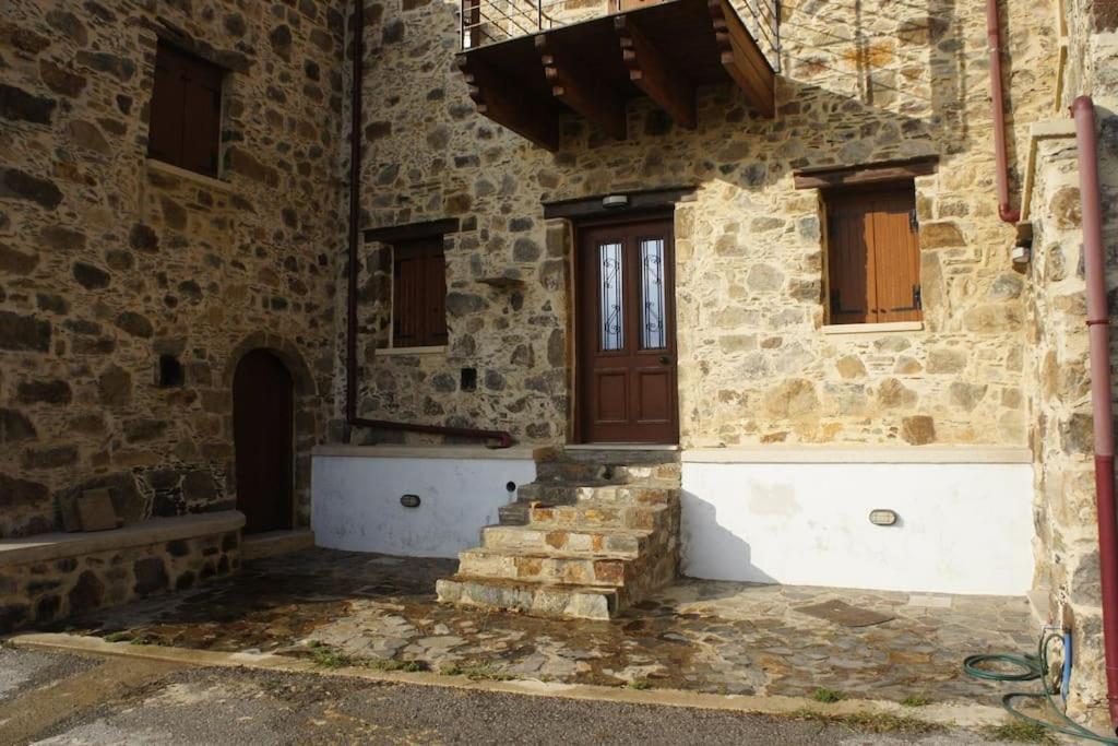 Alegria Stone House Villa Amigdhalokefali Bagian luar foto