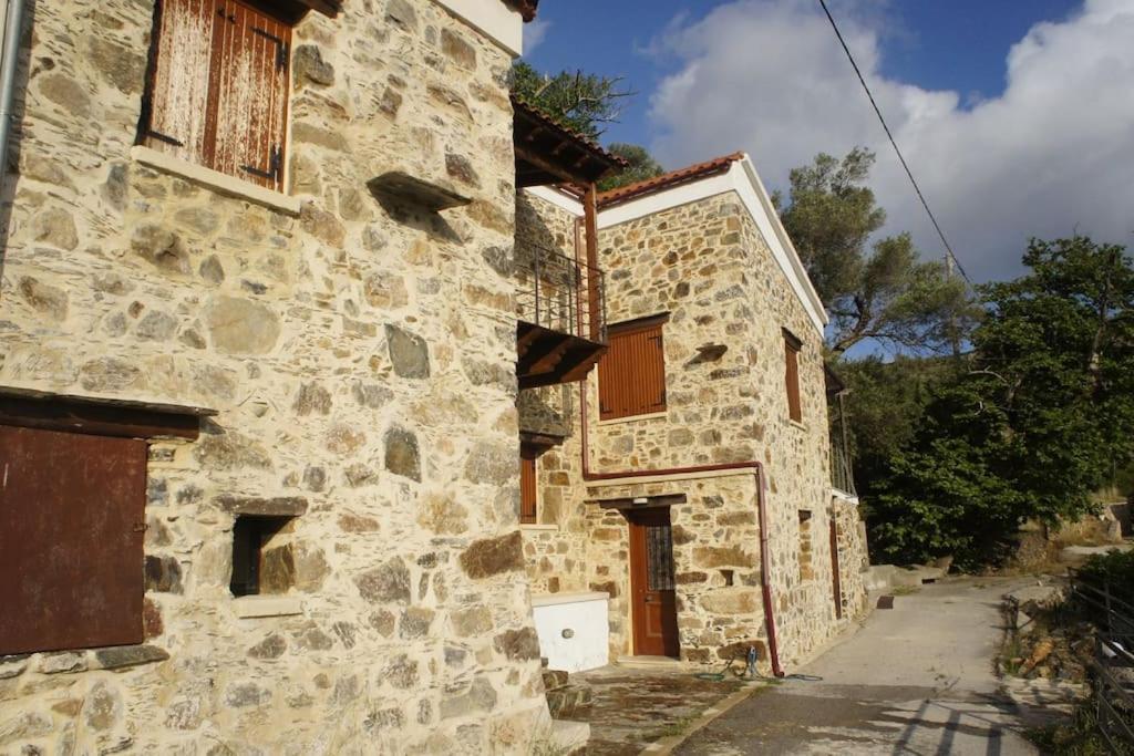 Alegria Stone House Villa Amigdhalokefali Bagian luar foto